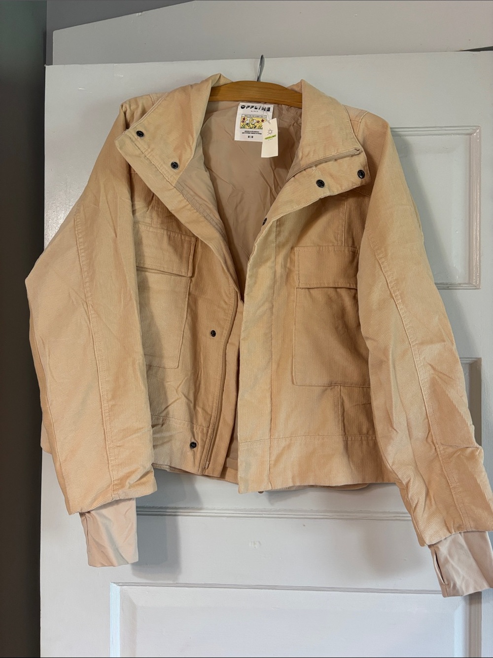 Beige Utility Jacket with Front Pockets by Aerie Offline